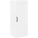 vidaXL Zidni kuhinjski ormarić Visoki sjaj bijela 40 x 31 x 100 cm | shoptok.hr