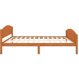 vidaXL posteljni okvir medeno rjav iz trdne borovine 160x200 cm | Shoptok.si