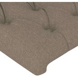  Uzglavlje smeđesivo 103 x 16 x 118/128 cm od tkanine | shoptok.hr