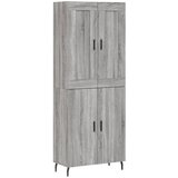 Maison Chic Visoka Komoda - Predalnik siva sonoma 69,5x34x180 cm inženirski les, (21719530) | Shoptok.si