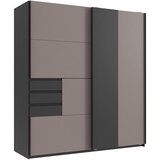 Hom`in OMARA Z DRSNIMI VRATI, barve grafita, bež, sahara | Shoptok.si