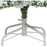  Umjetno božićno drvce s nogom Zelena i bijela 180 cm PVC | shoptok.hr