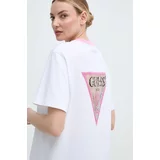 Guess Bombažna kratka majica ženska, bela barva, W4GI35 JA914
