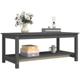  Stolić za kavu sivi 110 x 55 x 45 cm od masivne borovine | shoptok.hr