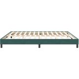  posteljni okvir brez vzmetnice temno zelena 200x220 cm žamet, (21829641) | Shoptok.si