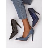 Resti Royal Fashion Women's Denim High Heel Pumps | shoptok.hr