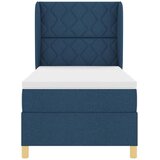  Krevet s opruga kutije s uzglavljem Plava 200 x 90 cm tkanina | shoptok.hr