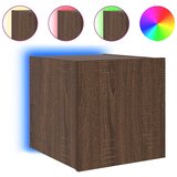  Zidni TV ormarići LED 2 kom smeđa boja hrasta 30,5 x 35 x 30 cm | shoptok.hr