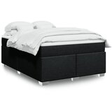 Maison Chic Box spring postelja - Vzmetna postelja z vzmetnico črna 160x200 cm blago SL24436, (21879322) | Shoptok.si
