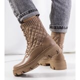 D/CEO Beige boots Huff Cene