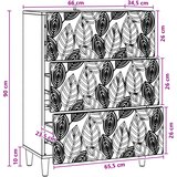  Ormar s ladicama Dimljeni hrast 66 x 34,5 x 90 cm | shoptok.hr
