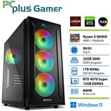 PCPLUS gamer ryzen 5 9600X/32GB/2TB/RTX 4070 super 12GB/W11 home gaming namizni računalnik, (21570824) Cene