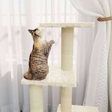 vidaXL Mačje drevo s praskalniki iz sisala krem 92 cm | Shoptok.si