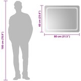  LED kupaonsko ogledalo 80x60 cm | shoptok.hr