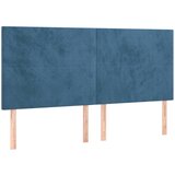 vidaXL Posteljno vzglavje 4 kosa temno moder 90x5x78/88 cm žamet, (20952511) | Shoptok.si