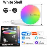 EREGOU Pametna LED Stropna Svetilka 24 W RGB: WiFi, Alexa, Google Assistant | Shoptok.si