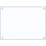 vidaXL Kuhinjska zaštita od prskanja prozirna 70x50 cm kaljeno staklo | shoptok.hr
