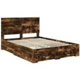  Konstrukcija postelje z vzglavjem Dimljeni oreh 150 x 200 cm, (5000103650) | Shoptok.si
