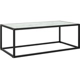  Stolić za kavu crni s bijelim mramornim staklom 100x50x35 cm | Eponuda.ba