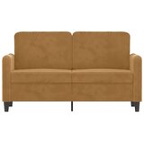  Dvosjed smeđi 120 cm baršunasti Smeđa | Shoptok.si