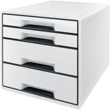 Leitz bijelo-crna kutija s ladicama WOW CUBE, 4 ladice Cijene