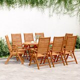  Vrtni naslonjači 8 kom 56 x 72 x 107 cm masivno bagremovo drvo | shoptok.hr