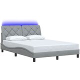  Okvir kreveta s LED-om bez madraca 140 x 190 cm od tkanine | Eponuda.com