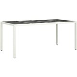  Stol za vanjsko blagovanje Bijeli 190x90x75 cm Poliratan | shoptok.hr
