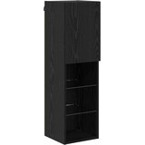  Set zidnog ormarića za TV 6 pcs Crni Hrast Konstrukcijsko drvo | shoptok.hr