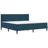  Okvir kreveta s madracem s uzglavljem 2 pcs Plava Baršun - Plava 200 x 200 cm | shoptok.hr