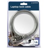 Gembird lock sigurnosni kabal lock kit za notebook sa šifrom, GEMBIRD, LK-CL-01, 1,8m | Eponuda.ba