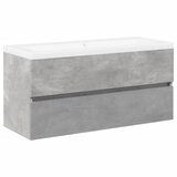  2-dijelni set kupaonskog namještaja siva boja betona drveni 100 x 38.5 x 45 cm | Shoptok.si