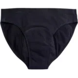 Gaćice za menstruaciju Bikini Heavy Flow crne - XXL