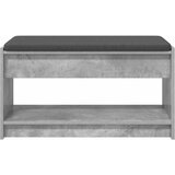  Klupa za hodnik s jastukom Betonsko Siva 83 x 38 x 45 cm | shoptok.hr