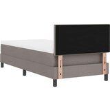 vidaXL Postelja z vzmetnico in LED osvetlitvijo Taupe 90x190 cm Tkanina, (22067203) | Shoptok.si