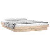  The Living Store LED posteljni okvir 120x200 cm trden les - Posteljni Okvir, (21453944) | Shoptok.si