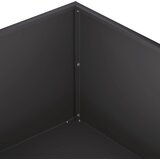  Vrtna saksija 2 kom. Crna 60 x 60 x 20 cm Čelična vrata | shoptok.hr