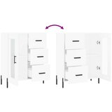vidaXL Komoda bela 69,5x34x90 cm inženirski les | Shoptok.si