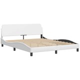  Okvir za krevet Dover bijeli 160x200 cm od umjetne kože | shoptok.hr