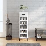 Shumee Omarica za čevlje bela 30x35x105 cm inženirski les, (20796100) | Shoptok.si