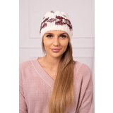 Kesi Women's cap Otylia K387 ecru+burgundy | shoptok.hr
