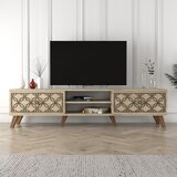 Hanah home class - travertine travertine tv stand
