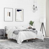  Okvir kreveta boja hrasta 120x200 cm konstruirano drvo i metal | shoptok.hr