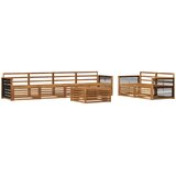  Set vanjskih sofa 7 kom. Prirodna Čvrsto drvo akacije | shoptok.hr