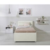 MID.YOU OBLAZINJENA POSTELJA 90 cm x 200 cm , les, kovina, umetna masa, tekstil krem barve | Shoptok.si