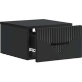  Noćni ormarić za montažu na zid 2 pcs Crna 34 5 x 33 x 20 cm | shoptok.hr