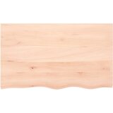 Zidna polica 100 x 60 x 2 cm od neobrađene masivne hrastovine | Eponuda.com