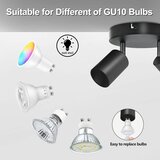 BOYIR LED stropna svetilka z 2 nastavljivima reflektorjema GU10 | Shoptok.si