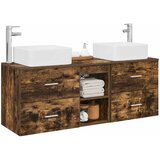  Set ormarića za kupaonicu 3 kom. Dimljeni hrast Smeđa 49,5 x 41 x 63 cm | shoptok.hr