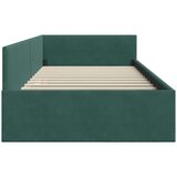  Kutni okvir kreveta Tamnozelena 90 cm x 200 cm Baršun | shoptok.hr